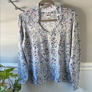 NIC+ZOE Multicolor Floral Long Sleeve Top